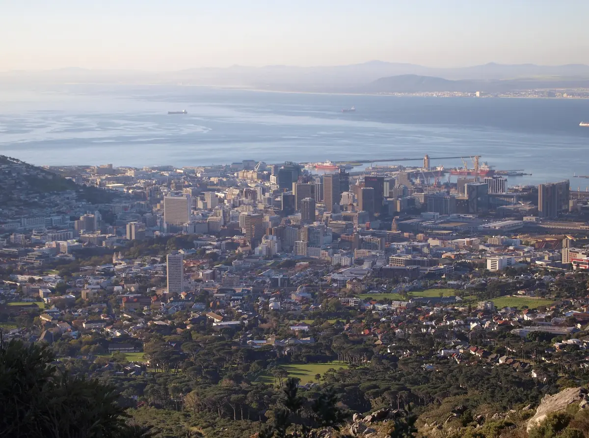 Cape Town seen from Platteklip Gorge