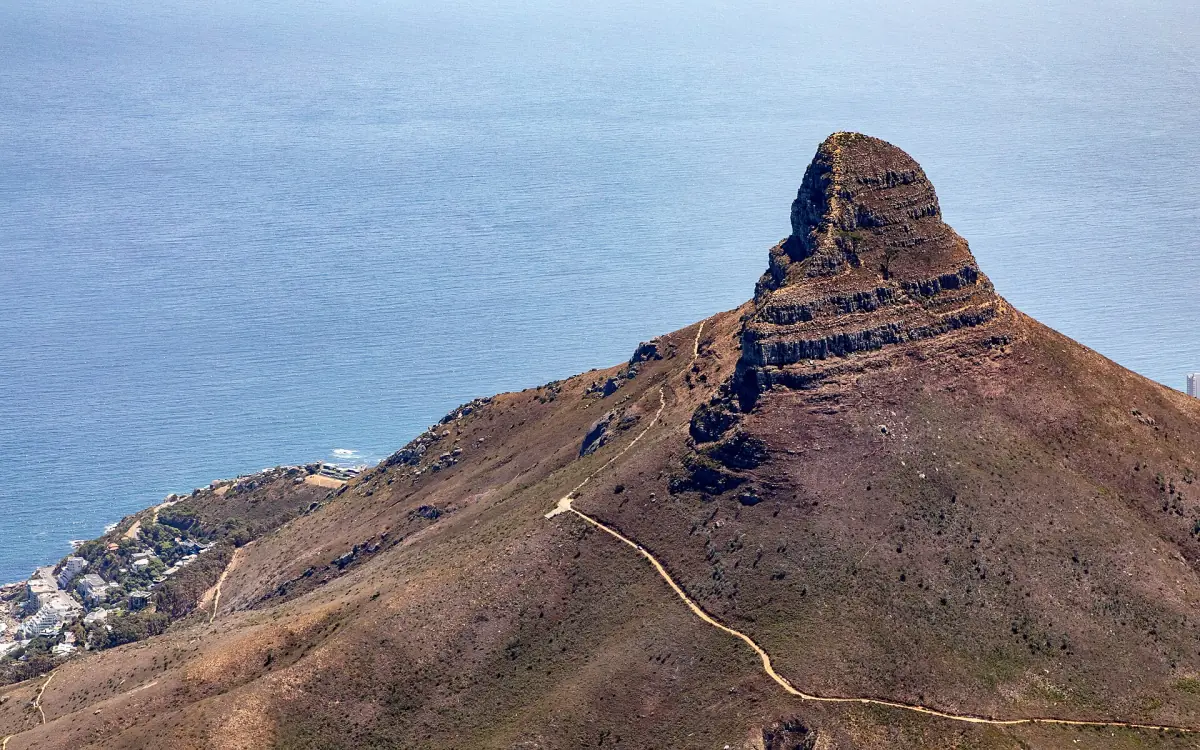 The trail spiralling up Lion's Head