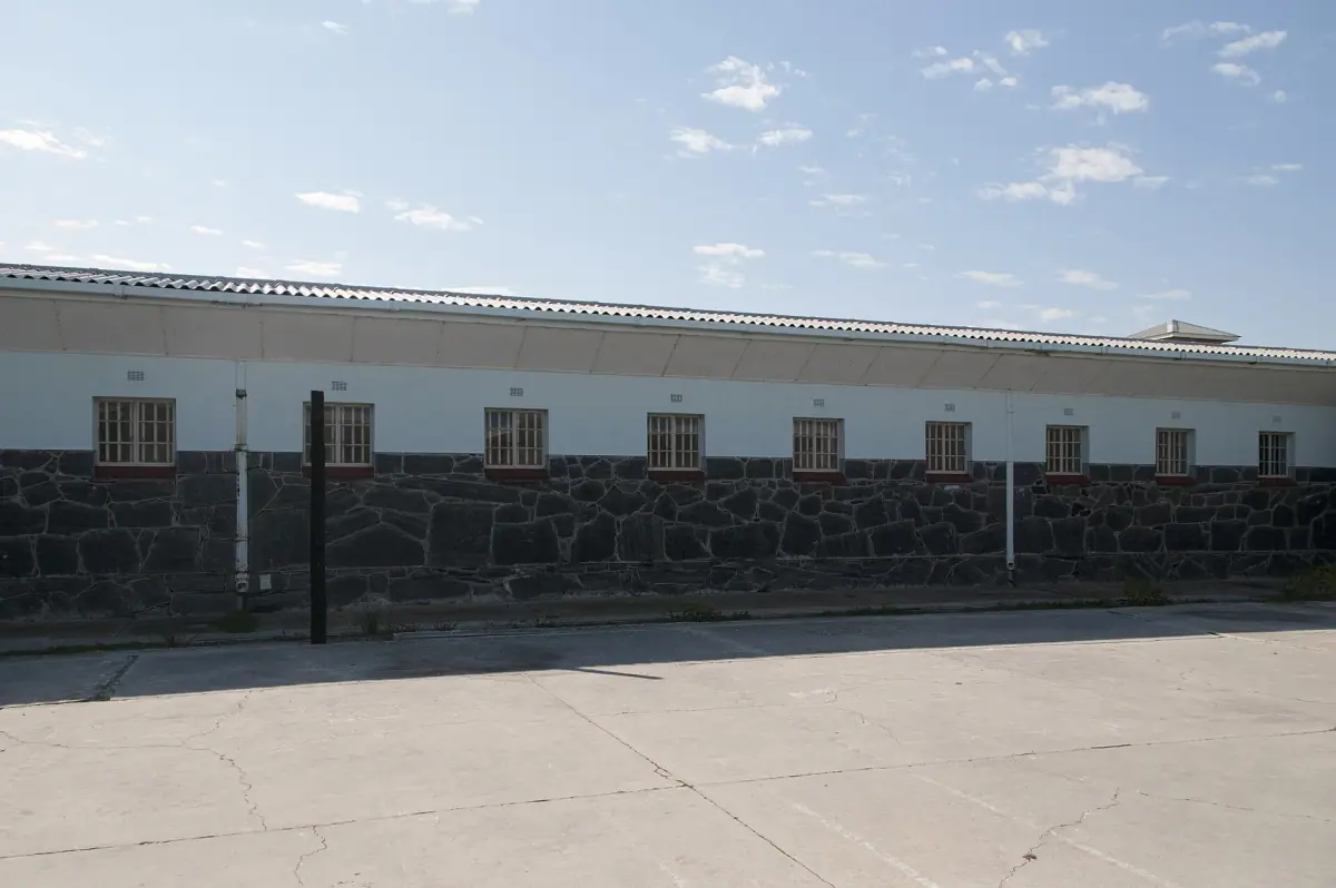 B-Section of the prison on Robben Island